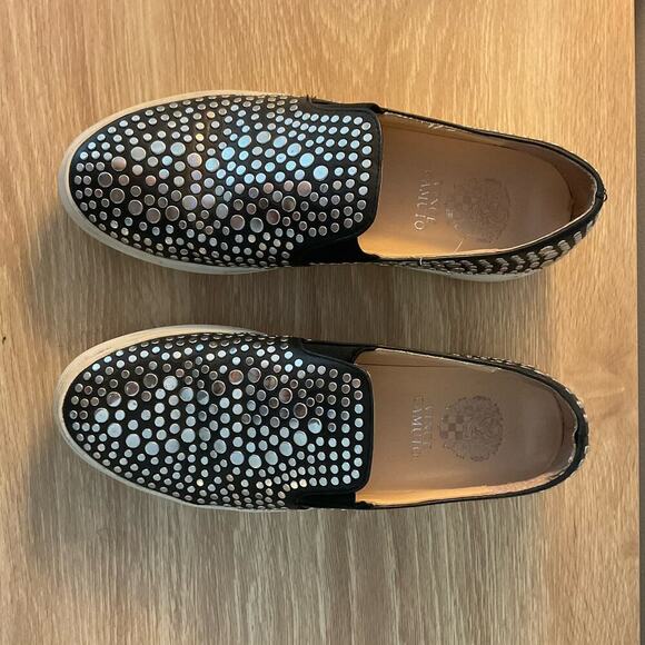 Vince Camuto‎ Kindra Studded Slip On Leather Shoes - Picture 5 of 10
